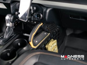 Ford Bronco Interior Upgrade - Center Console Molle Panels + Bridge - DV8 Ford Bronco Interior Upgrade - Center Console Molle Panels + Bridge - DV8